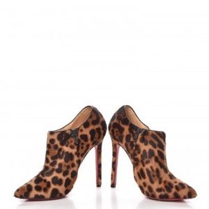 Christian Louboutin Dahlia 100 Pony Luxor Leopard